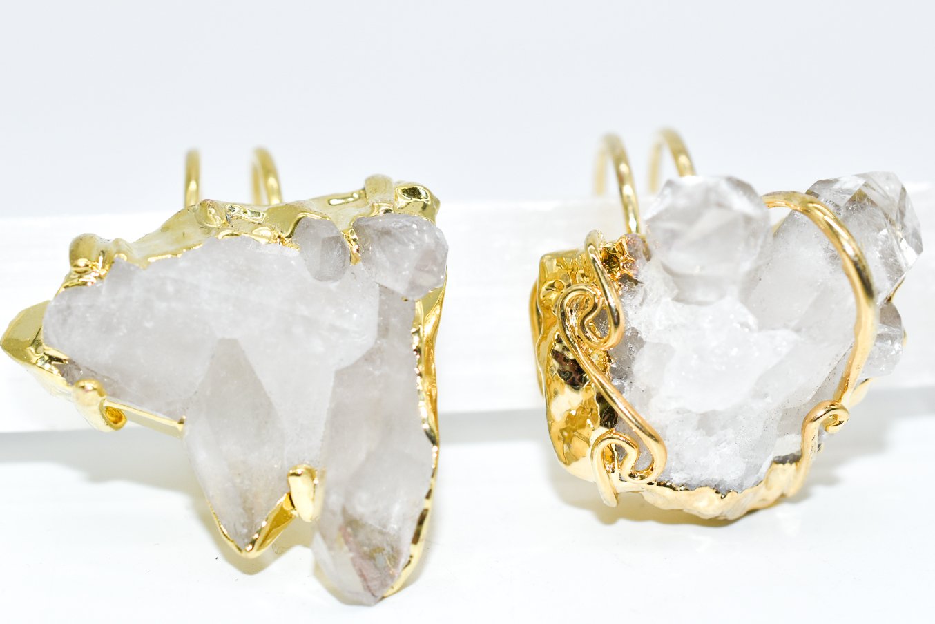 Gold Dipped Crystal Ring