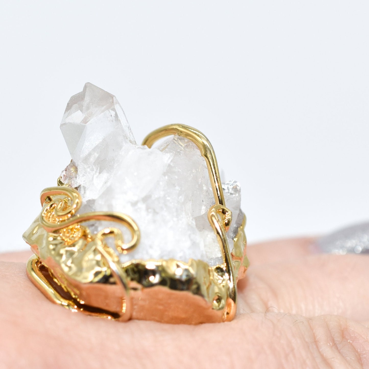 Gold Dipped Crystal Ring