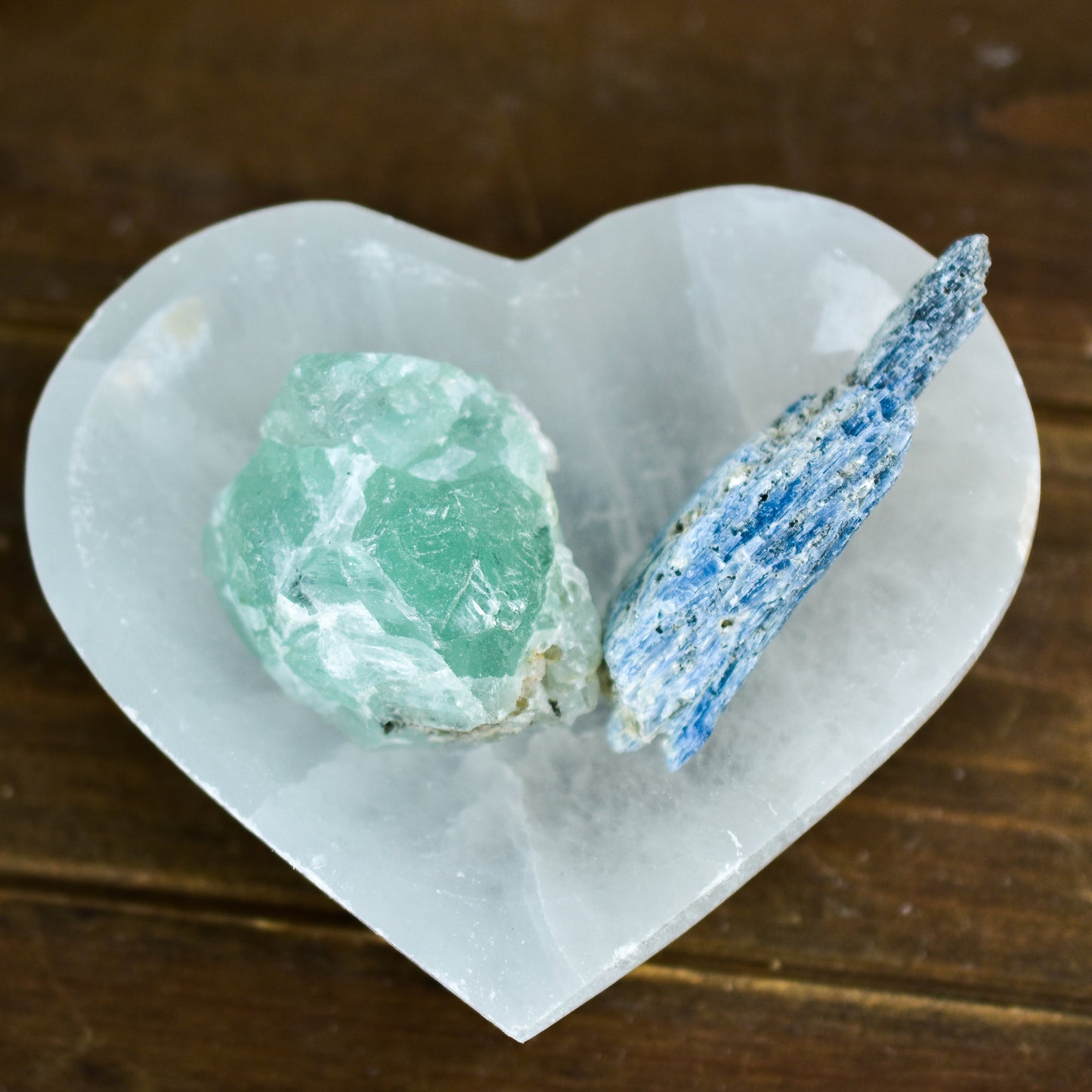 Selenite Heart Bowls