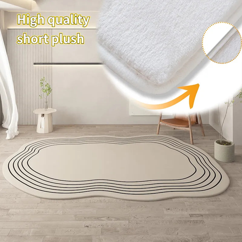 Irregular Oval Rug